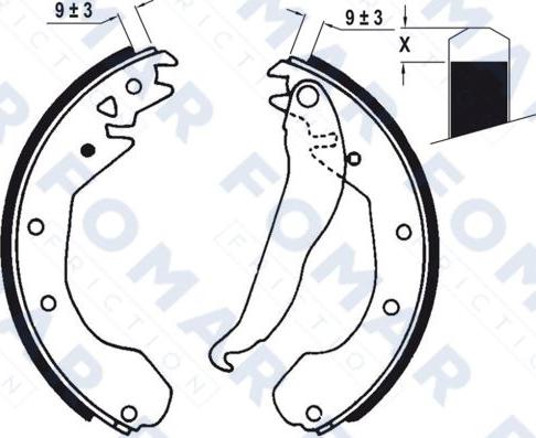 FOMAR Friction FO 0418 - Bremžu loku komplekts autospares.lv