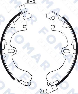 FOMAR Friction FO 0556 - Brake Shoe Set www.autospares.lv