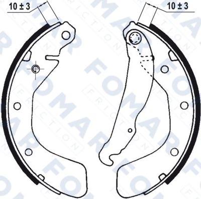 FOMAR Friction FO 0563 - Bremžu loku komplekts www.autospares.lv