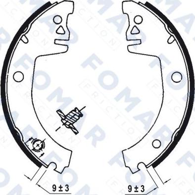 FOMAR Friction FO 0504 - Bremžu loku komplekts www.autospares.lv