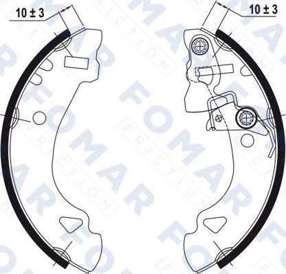 FOMAR Friction FO 0586 - Bremžu loku komplekts autospares.lv