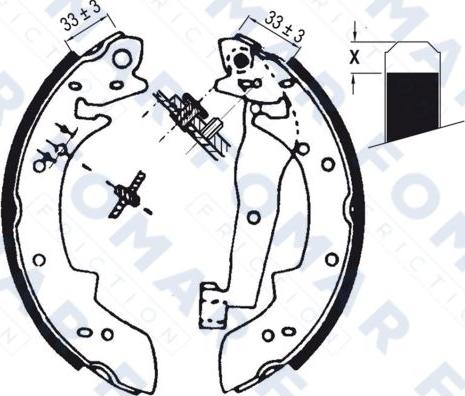 FOMAR Friction FO 0577 - Bremžu loku komplekts autospares.lv