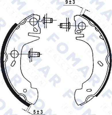 FOMAR Friction FO 0644 - Bremžu loku komplekts autospares.lv