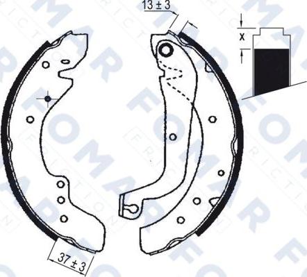 FOMAR Friction FO 0636 - Bremžu loku komplekts autospares.lv