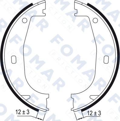 FOMAR Friction FO 0626 - Bremžu loku komplekts autospares.lv