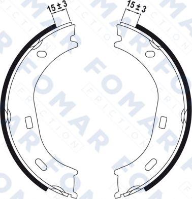 FOMAR Friction FO 0160 - Bremžu loku komplekts autospares.lv