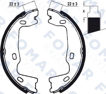 FOMAR Friction FO 0347 - Bremžu loku komplekts autospares.lv