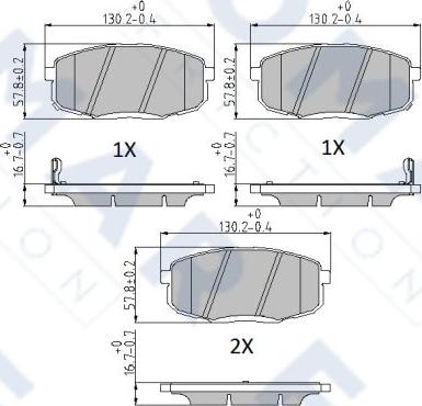 FOMAR Friction FO 861081 - Bremžu uzliku kompl., Disku bremzes www.autospares.lv