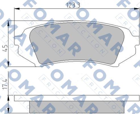 FOMAR Friction FO 813781 - Brake Pad Set, disc brake www.autospares.lv