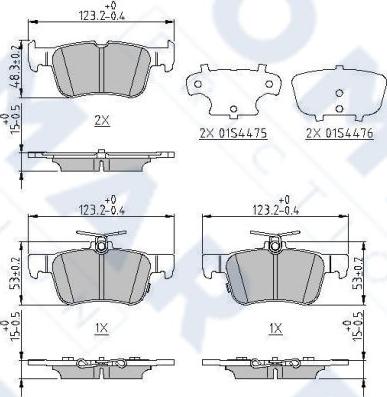 FOMAR Friction FO 321583 - Bremžu uzliku kompl., Disku bremzes www.autospares.lv