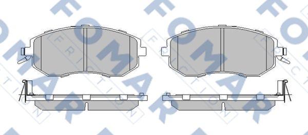 FOMAR Friction FO 217183 - Bremžu uzliku kompl., Disku bremzes autospares.lv