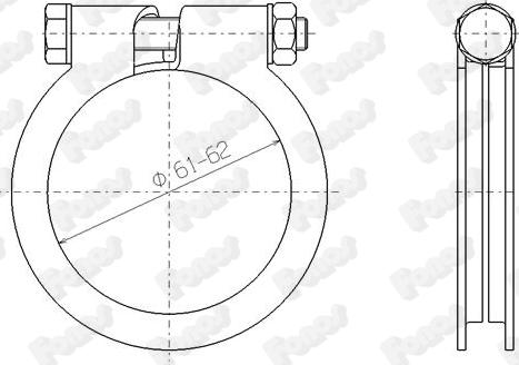 Fonos 81872 - Соединительные элементы, система выпуска www.autospares.lv