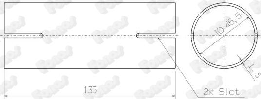 Fonos 82463 - Pipe Connector, exhaust system www.autospares.lv