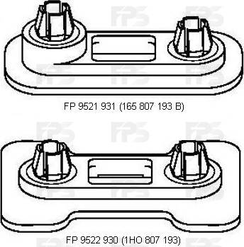 FPS FP 9521 931 - Kronšteins, Trieciena slāpētājs www.autospares.lv