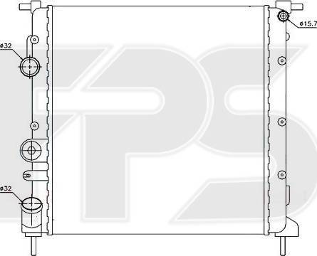 FPS FP 56 A1136 - Radiators, Motora dzesēšanas sistēma www.autospares.lv