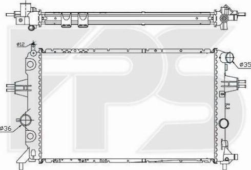 FPS FP 52 A316 - Radiators, Motora dzesēšanas sistēma www.autospares.lv