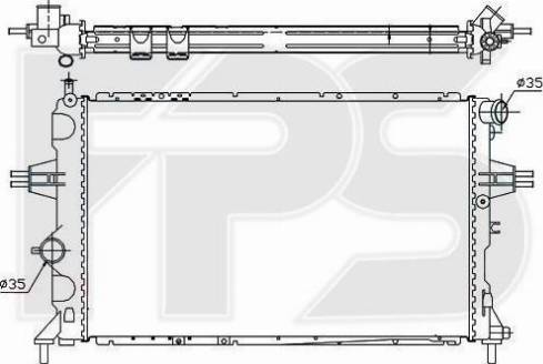 FPS FP 52 A289 - Radiators, Motora dzesēšanas sistēma www.autospares.lv