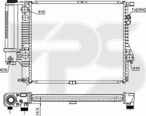 FPS FP 14 A42-X - Radiators, Motora dzesēšanas sistēma www.autospares.lv