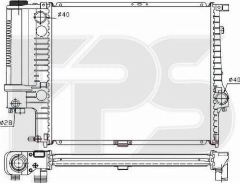 FPS FP 14 A18-P - Radiators, Motora dzesēšanas sistēma www.autospares.lv