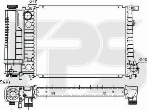 FPS FP 14 A17 - Radiators, Motora dzesēšanas sistēma www.autospares.lv