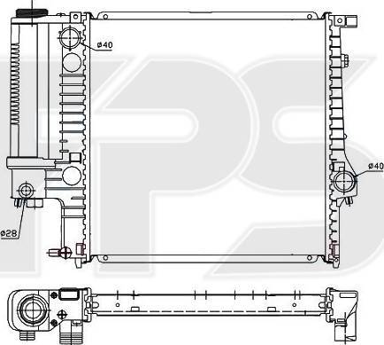 FPS FP 14 A867 - Radiators, Motora dzesēšanas sistēma www.autospares.lv