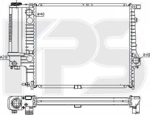 FPS FP 14 A871-X - Radiators, Motora dzesēšanas sistēma www.autospares.lv