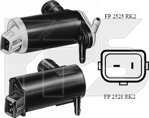 FPS FP 2528 RK2 - Ūdenssūknis, Stiklu tīrīšanas sistēma www.autospares.lv