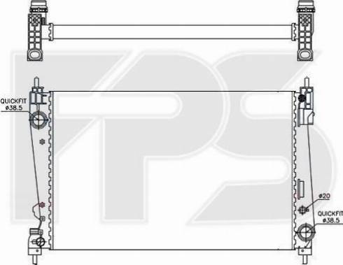 FPS FP 26 A307 - Radiators, Motora dzesēšanas sistēma autospares.lv