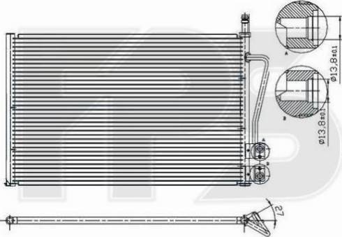 FPS FP 28 K75-X - Kondensators, Gaisa kond. sistēma autospares.lv