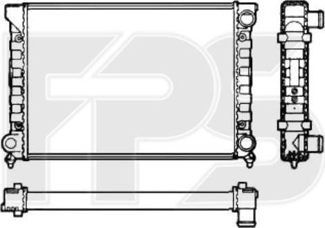 FPS FP 74 A407 - Radiators, Motora dzesēšanas sistēma autospares.lv