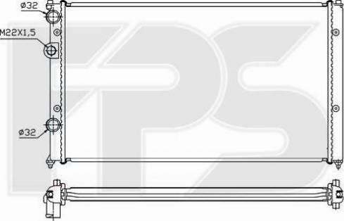 FPS FP 74 A502 - Radiators, Motora dzesēšanas sistēma autospares.lv