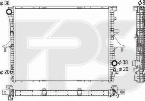 FPS FP 74 A1206 - Radiators, Motora dzesēšanas sistēma www.autospares.lv