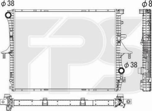 FPS FP 74 A1207-X - Radiators, Motora dzesēšanas sistēma www.autospares.lv