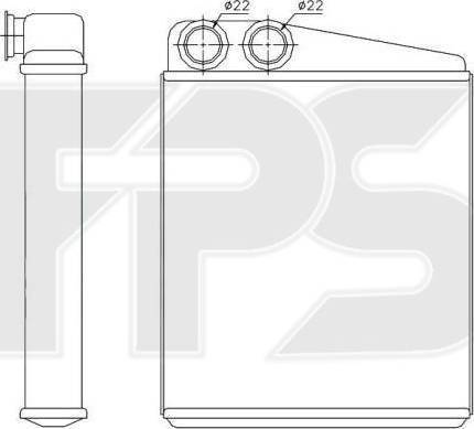 FPS FP 74 N51-X - Heat Exchanger, interior heating www.autospares.lv