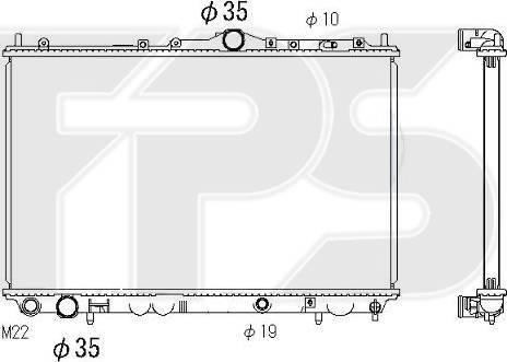 FPS FP 72 A492 - Radiators, Motora dzesēšanas sistēma www.autospares.lv