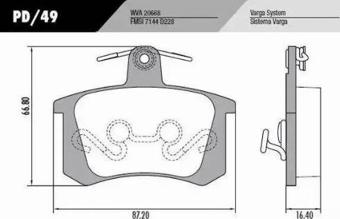 FRAS-LE PD49 - Bremžu uzliku kompl., Disku bremzes www.autospares.lv