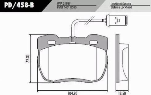 FRAS-LE PD/458-B - Тормозные колодки, дисковые, комплект www.autospares.lv