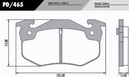 FRAS-LE PD/465 - Brake Pad Set, disc brake www.autospares.lv