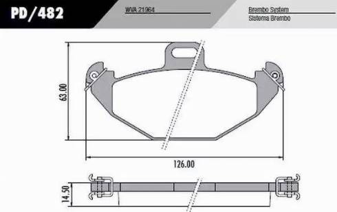 FRAS-LE PD/482 - Brake Pad Set, disc brake www.autospares.lv