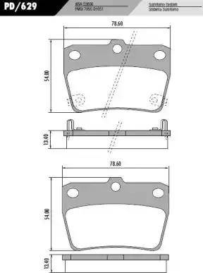 FRAS-LE PD/629 - Bremžu uzliku kompl., Disku bremzes www.autospares.lv