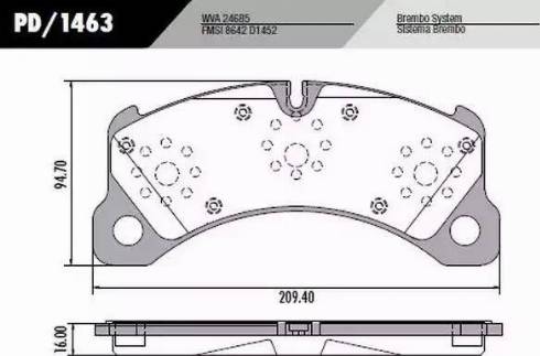 FRAS-LE PD/1463 - Bremžu uzliku kompl., Disku bremzes www.autospares.lv