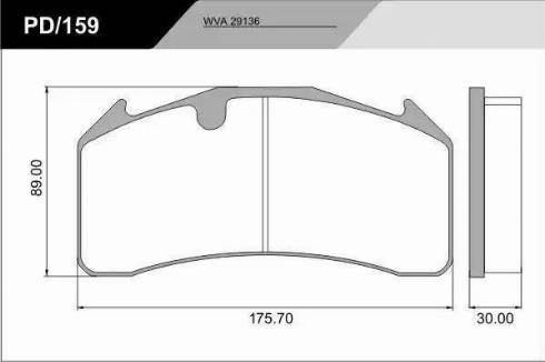 FOMAR Friction 933881 - Bremžu uzliku kompl., Disku bremzes www.autospares.lv