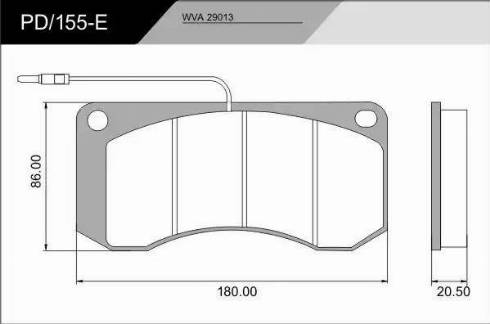 FRAS-LE PD/155-E_CV Advanced - Brake Pad Set, disc brake www.autospares.lv