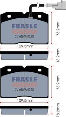 FRAS-LE PD/151-A-CV - Bremžu uzliku kompl., Disku bremzes autospares.lv