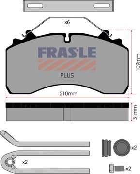 FRAS-LE PD/164-K014-PLUS - Bremžu uzliku kompl., Disku bremzes www.autospares.lv