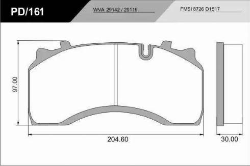 Textar 29142 298  0 4 T3016 - Bremžu uzliku kompl., Disku bremzes www.autospares.lv