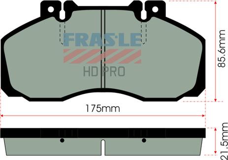 FRAS-LE PD/104-HD - Bremžu uzliku kompl., Disku bremzes autospares.lv