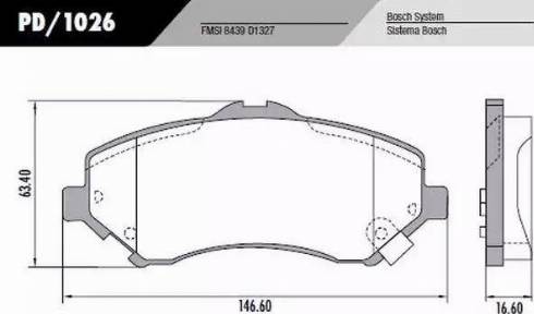 FRAS-LE PD/1026 - Bremžu uzliku kompl., Disku bremzes www.autospares.lv