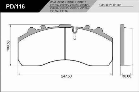 FRAS-LE PD/116-K20_CV Advanced - Bremžu uzliku kompl., Disku bremzes www.autospares.lv