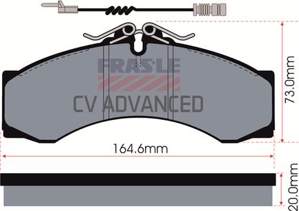 FRAS-LE PD/111-A-CV - Тормозные колодки, дисковые, комплект www.autospares.lv